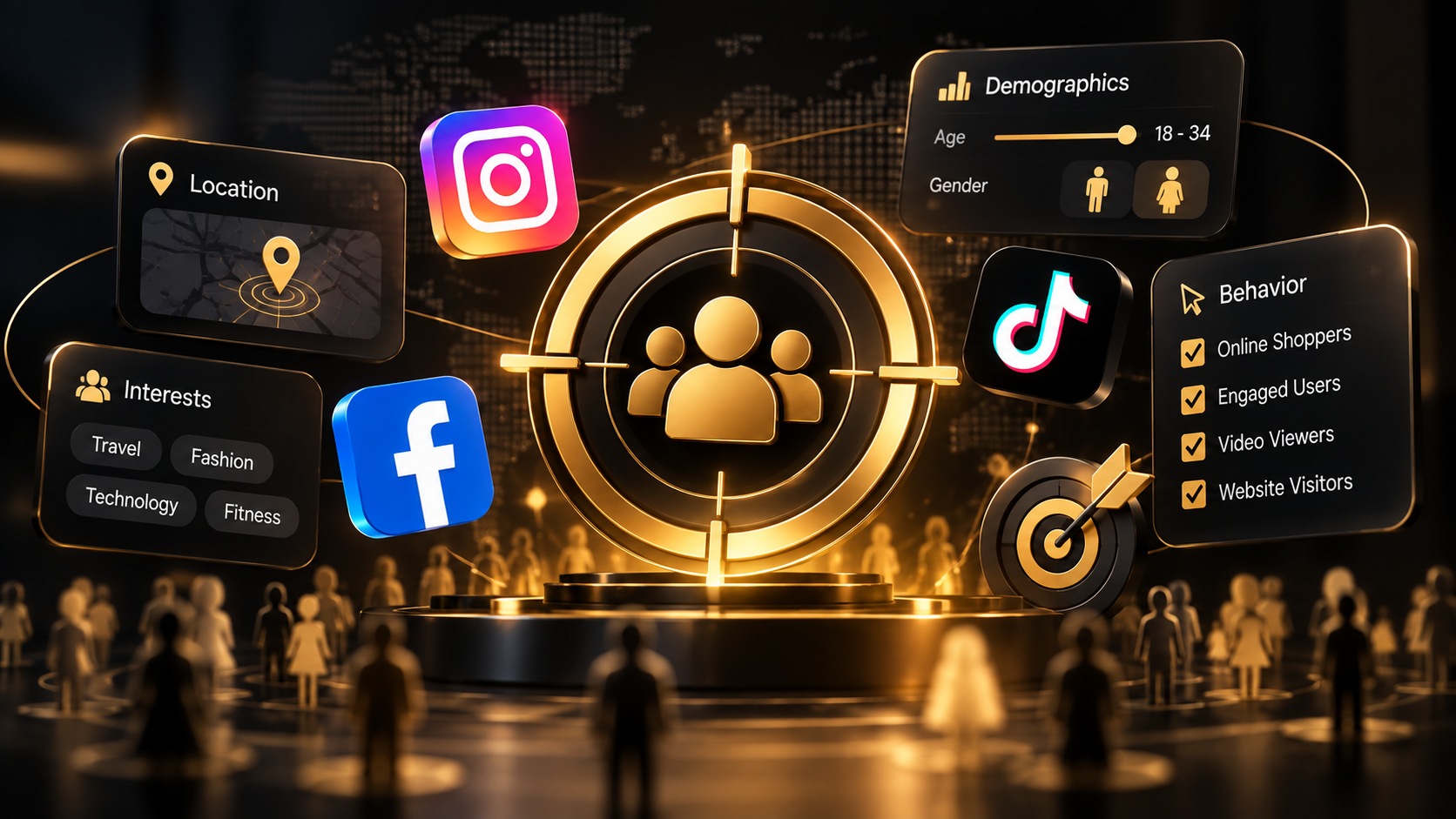 Marketing team planning audience targeting
