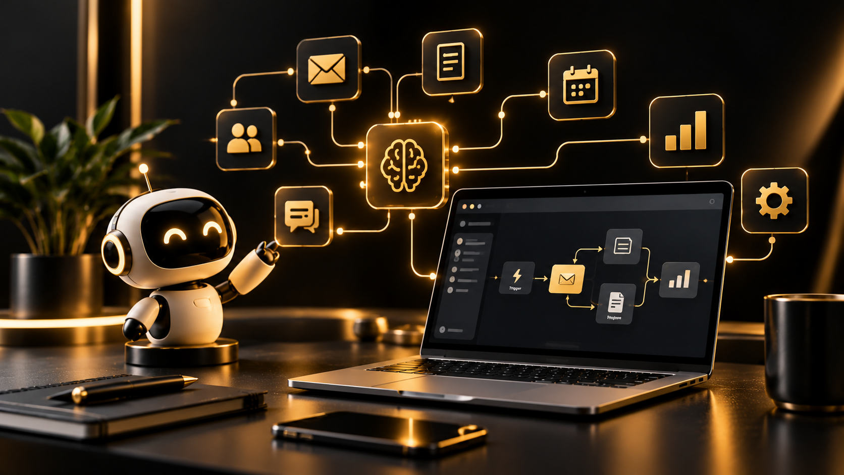 Artificial intelligence and business automation